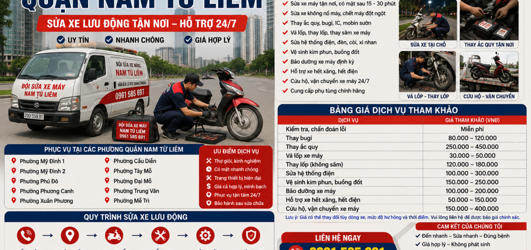Sửa Xe Máy Quận Nam Từ Liêm Sửa Xe Máy Quận Nam Từ Liêm